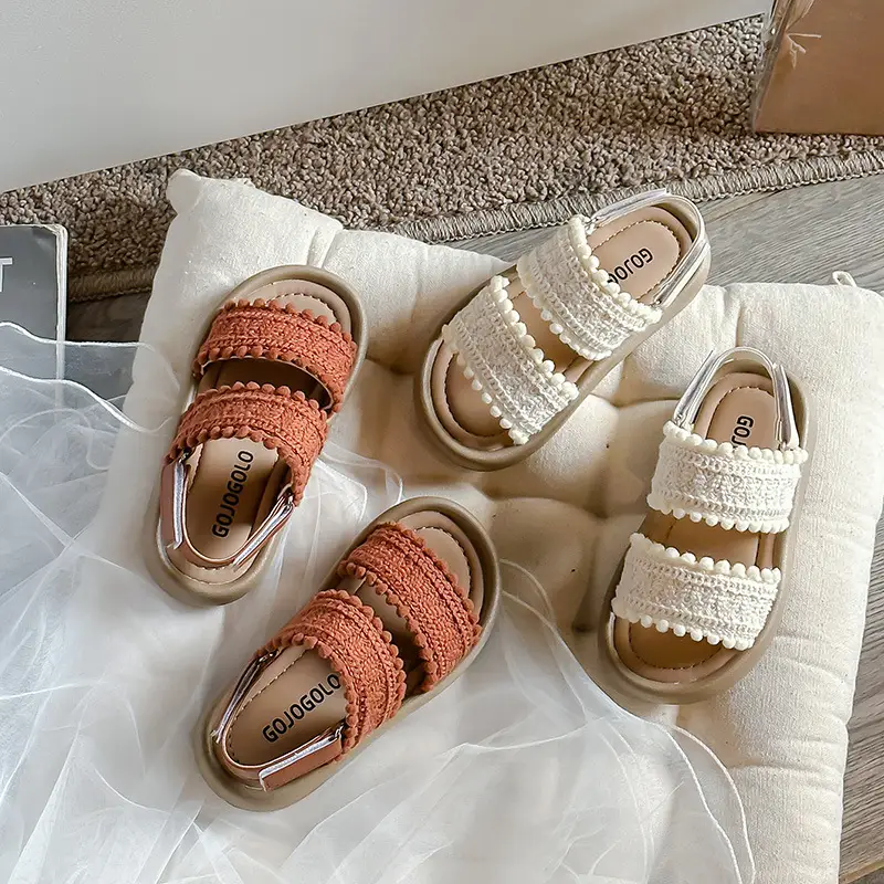 Girls Ethnic-Style Casual Retro Sandals With Soft Soles