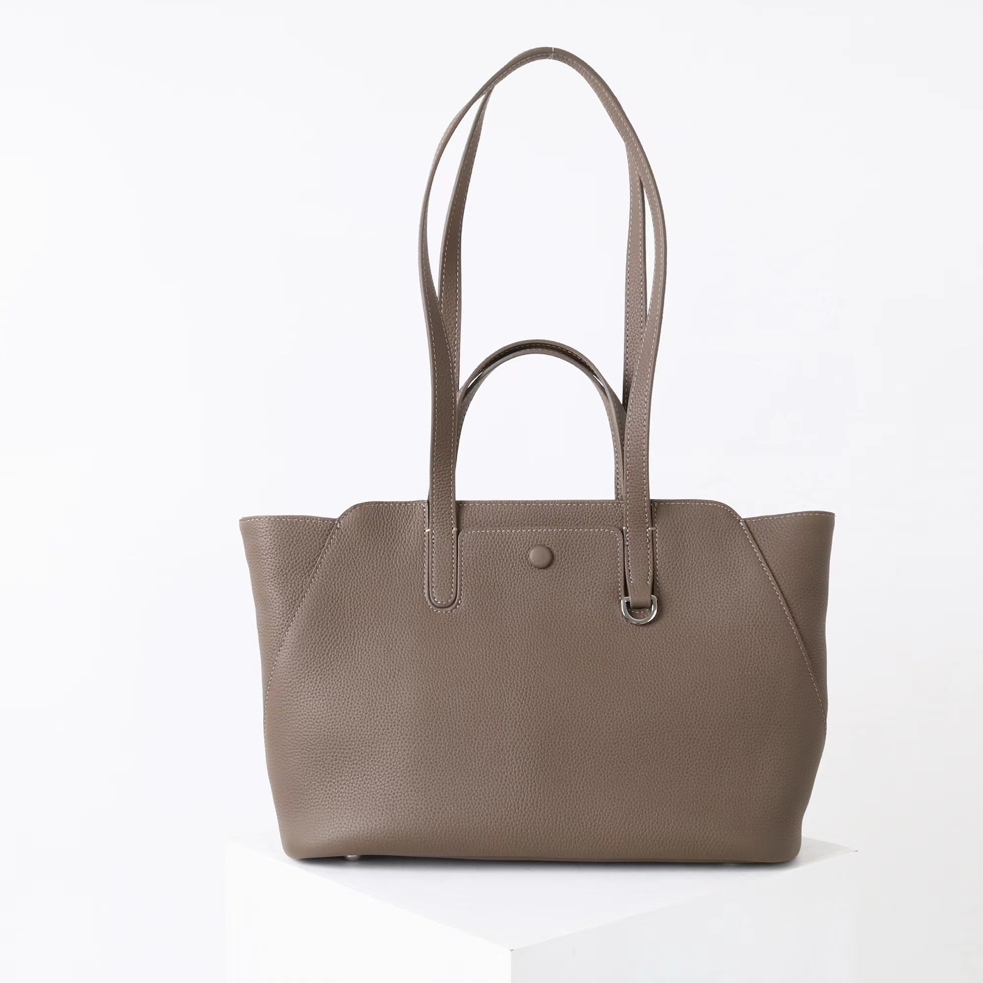New Stylish Trendy First-layer Cowhide Hand-held Underarm Bag