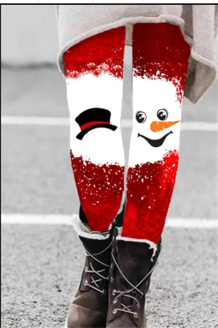 Fashion Pattern Elastic Leggings Trendy Women - Image Color 2-M