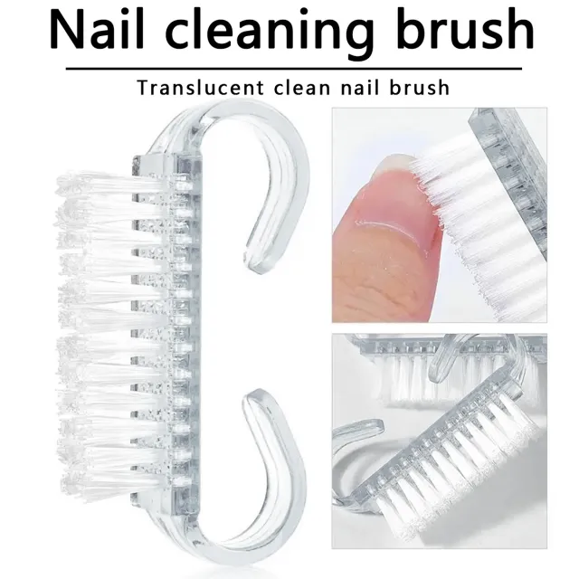 Semi Transparent Nail Horn Cleaning Brush White - Shop at LoveMi
