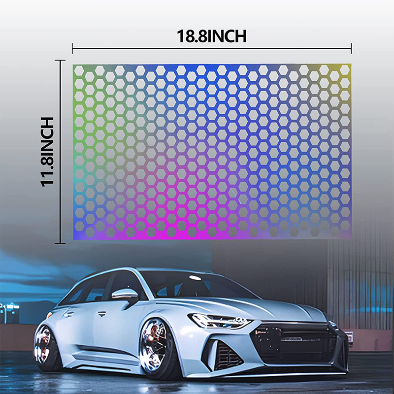 Car Taillight Honeycomb Shape Sticker Applique Taillight Decoration Sticker Rear Lamp Cover Sticker Taillight Sticker - Image 7