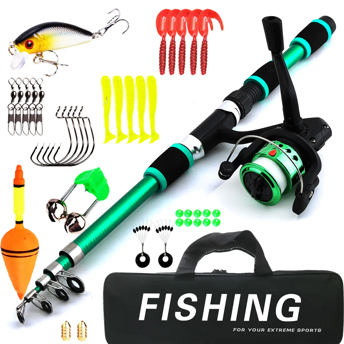 Pole And Wheel Suit Novice Children's Fishing