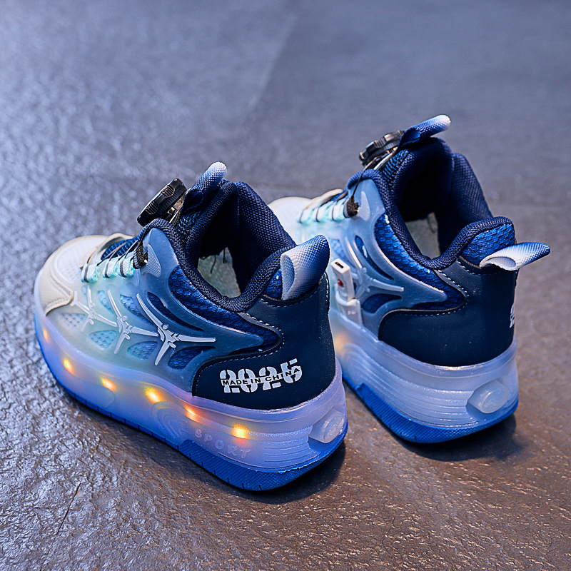 Children's Flash Knob Roller Skating Shoes - Image 8