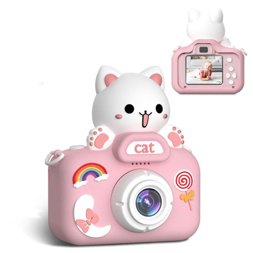 Plastic Children's Camera Big Head Kitten Cartoon Photography - Image 3