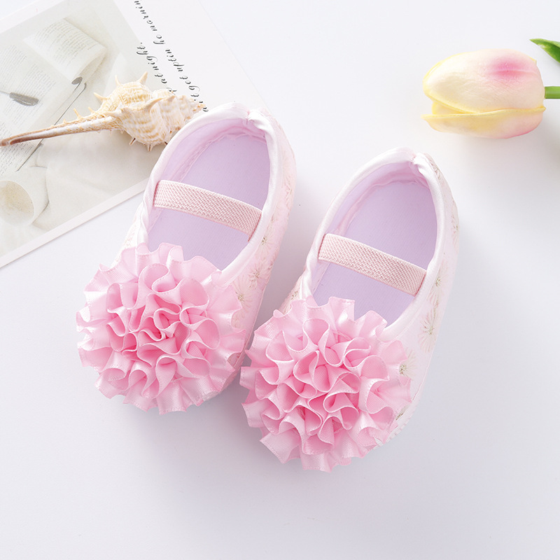 Cute Flower Princess September Baby Soft Sole Infant Shoes