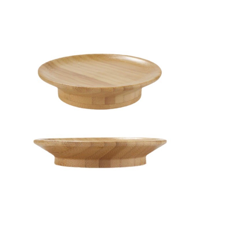 Title 6, Bamboo Wine Cup Lid Dual-use Bamboo Coaster