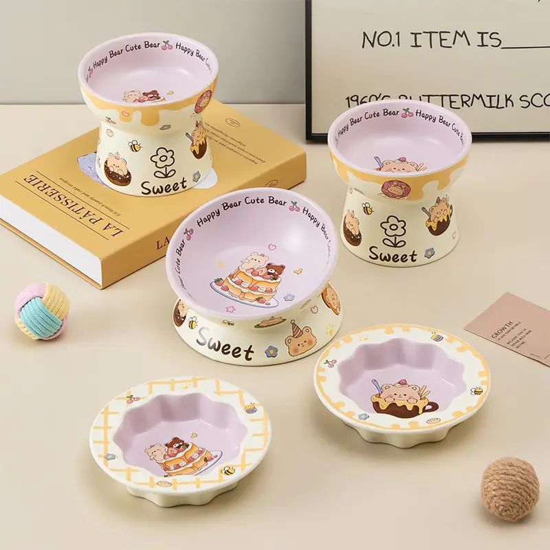 Large-caliber Ceramic Pet Bowl