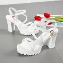 Chunky Heel High Heeled Sandals view 7