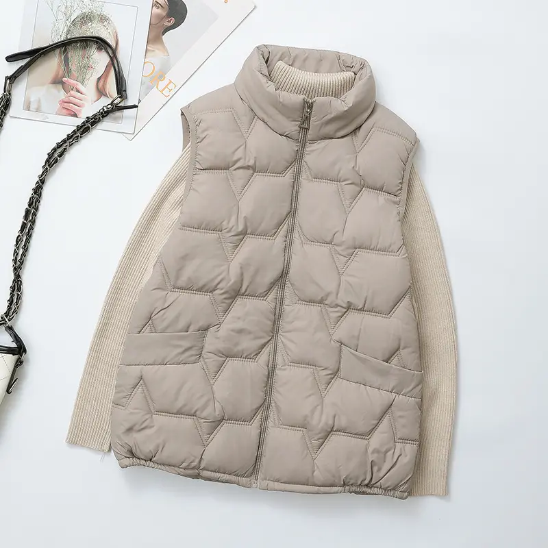 Large-size Down Cotton Vest