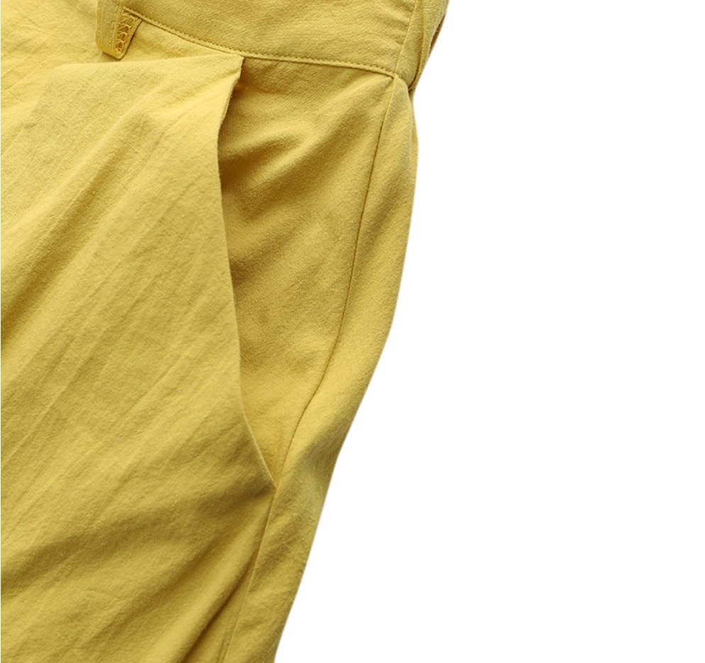 Women's High-Waist Flared Maxi Skirt – solid color cotton linen elegant commuter styled