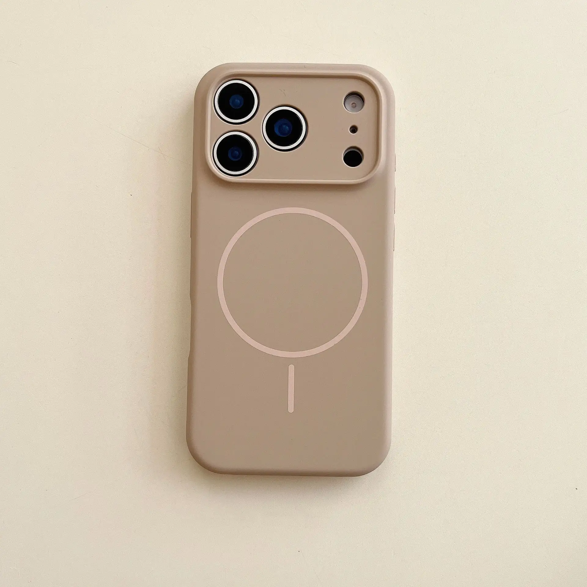 Full-coverage Precision-cut Silicone Magnetic-button Phone Case