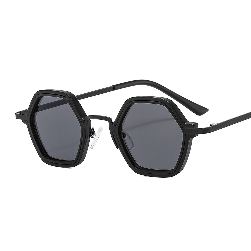 Punk Hip Hop New Sunglasses Personalized Small Frame Multi-Edge - Image 7