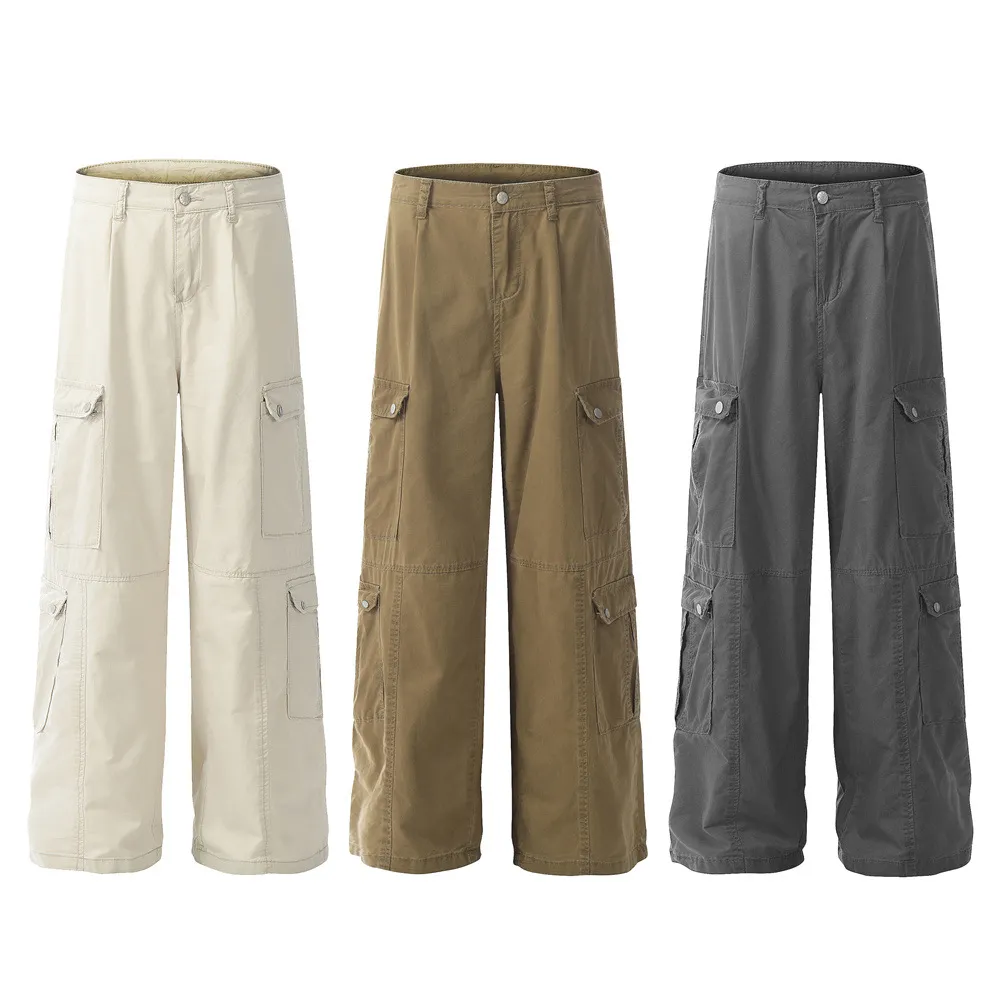 Fashion Work Clothes Casual Trousers Men's Solid Color