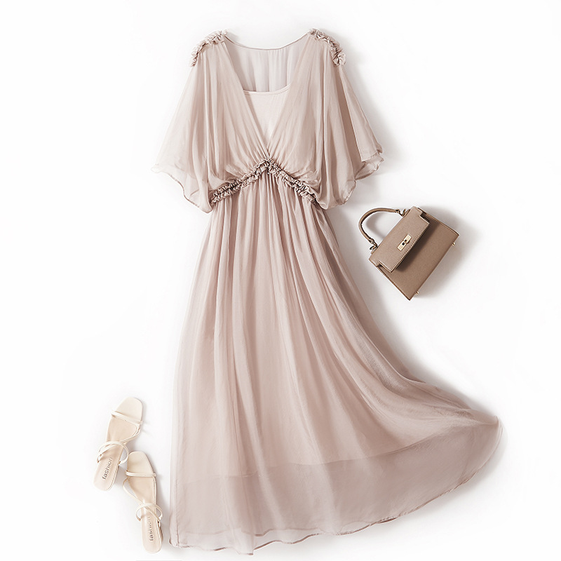 Silk Flared Dress, picture 2 of 5