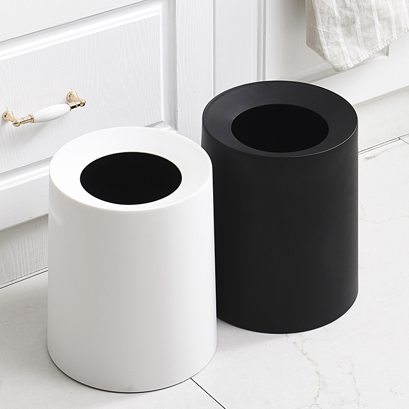 Simple Bathroom Toilet And Kitchen Open-Top Narrow Space Trash Can