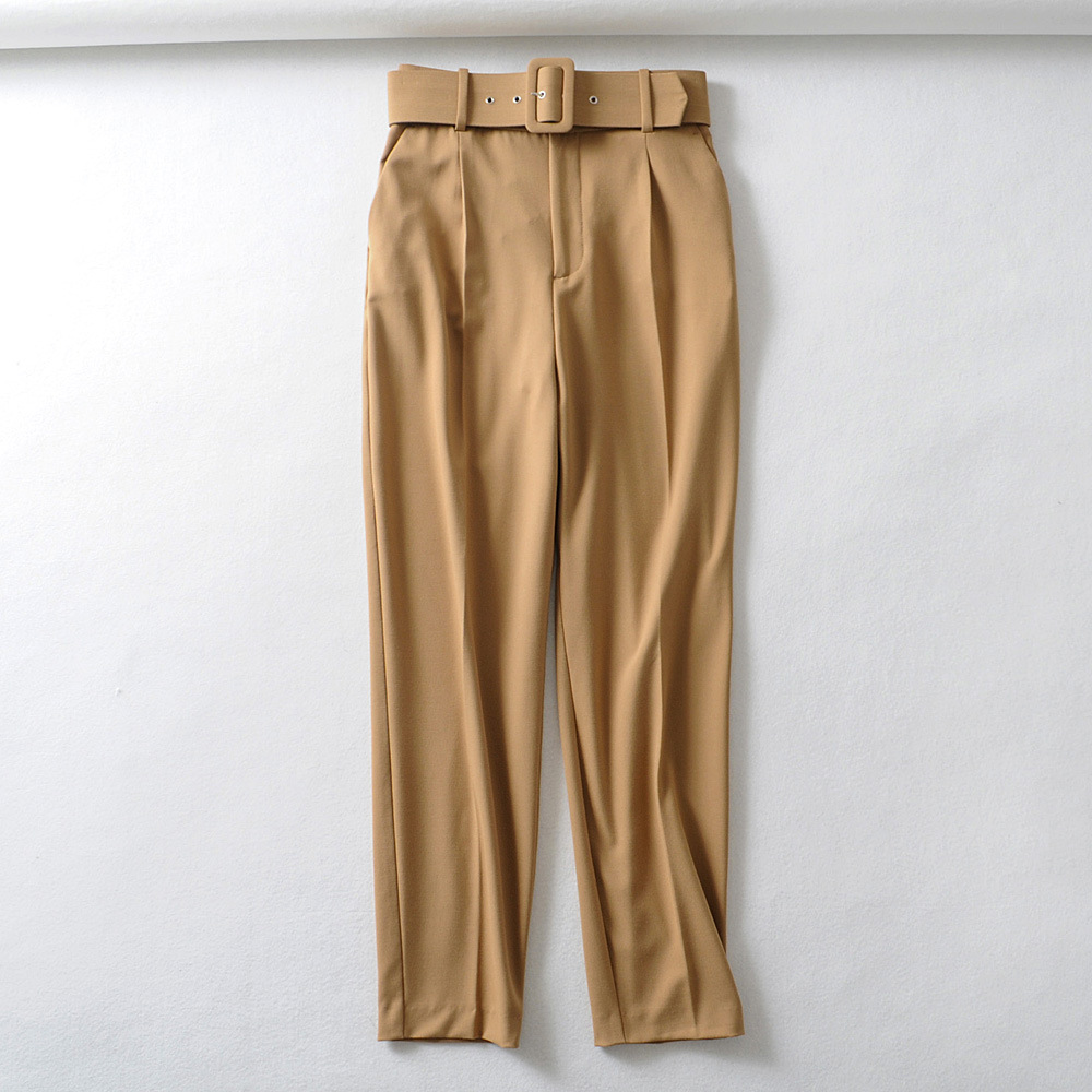 Title 16, Multicolor pleated harem pants with solid color...