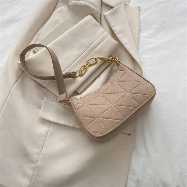 Fashion Trend Simple Shoulder Bag Casual Simple Crossbody Khaki - Shop at LoveMi