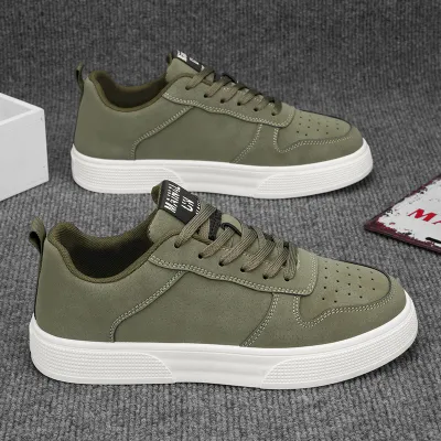 Men's Lace-up Flat Shoes Fashion Casual Round-toe Walking And Jogging Shoes Sneakers