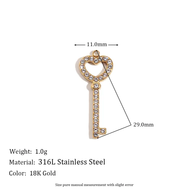 Mini And Simple Ornament Accessories 18K Gold Micro Inlay Colorful Crystals 4 Style - Shop at LoveMi
