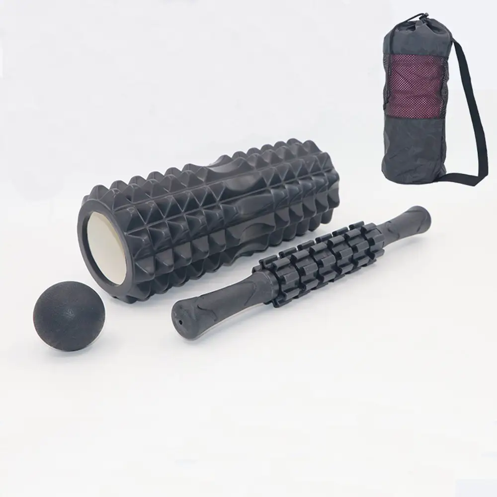 Fitness Foam Roller and Massage Stick Set for Muscle Recovery and Mobility