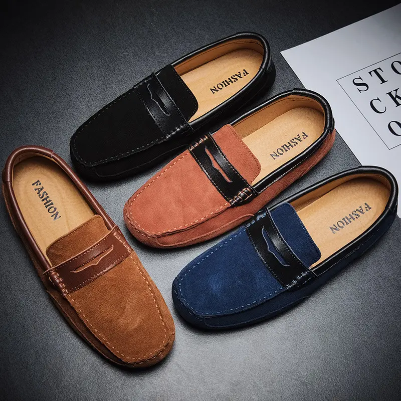 New Color-block Edging Slip On Loafer