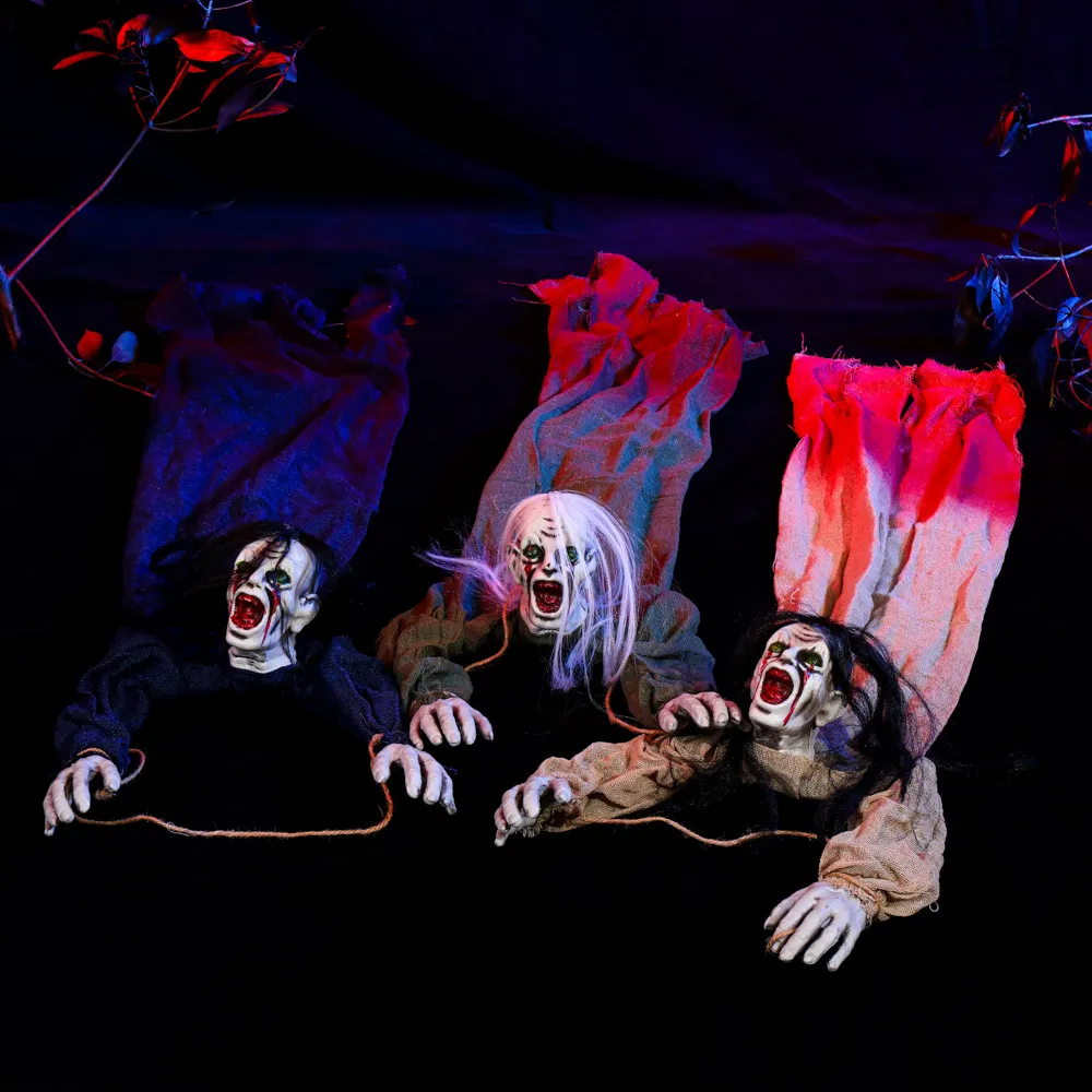 Halloween Decoration Hanging Ghost Haunted House Secret Room Layout Props – image 2