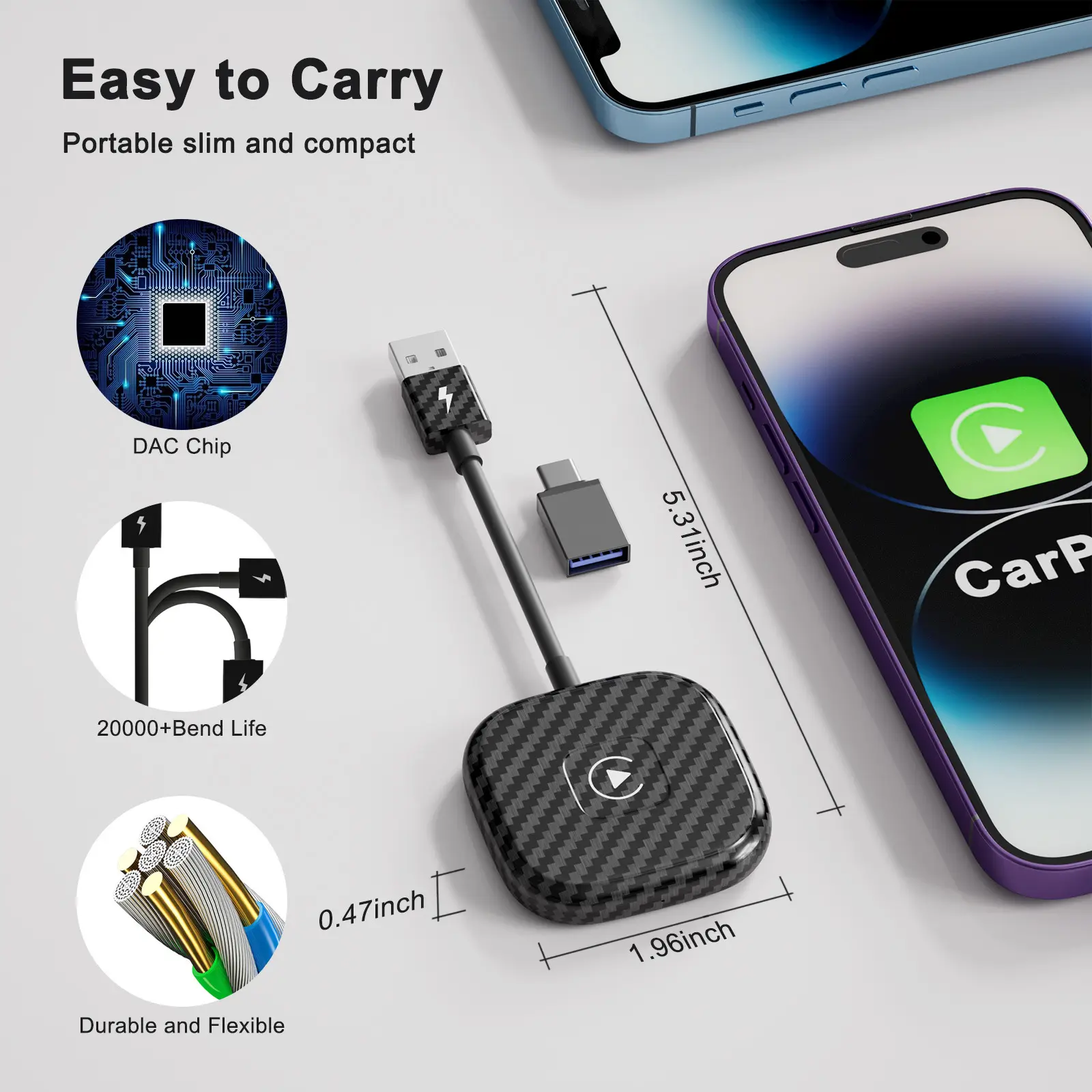 Original Car Wired To Wireless Smart Adapter