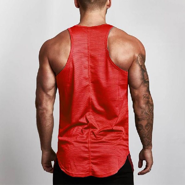 Title 8, Fitness Heren Shirt Slim Fit Vests Mesh Singlet...