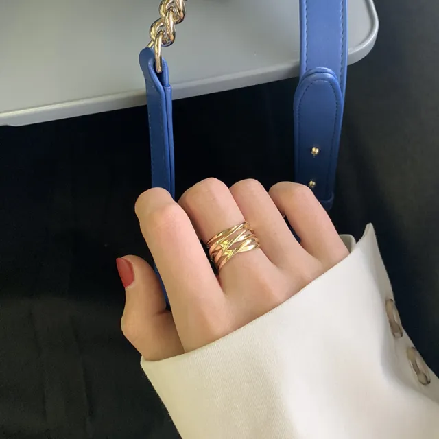 Retro Multi layer Wrapped Line Ring For Women Jz8356 2 Gold - Shop at LoveMi