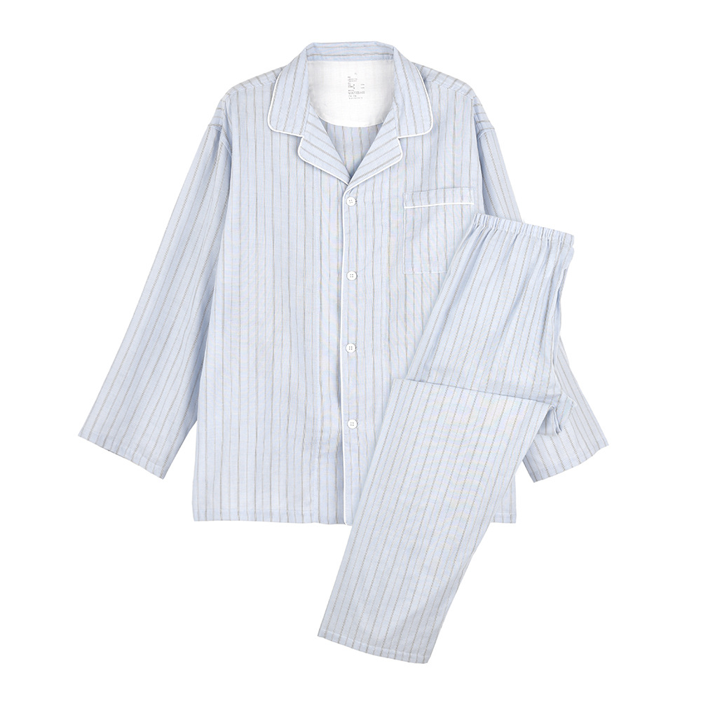 Double-Gauze Striped Pyjama Set