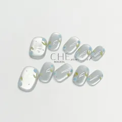 Short Summer Wear Nail Tip - Short Square Circle - View 1