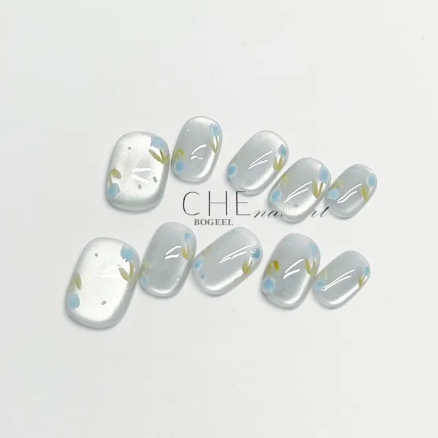 Short Summer Wear Nail Tip Short Square Circle - Shop at LoveMi