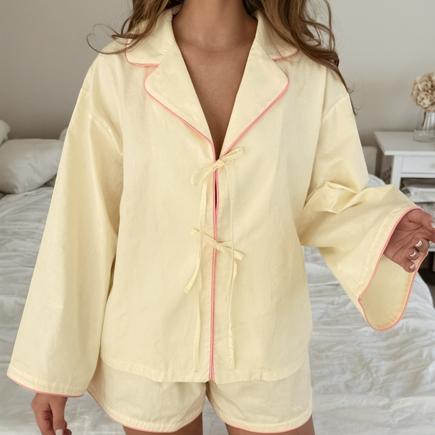 European And American-style Autumnwinter Pajama Set
