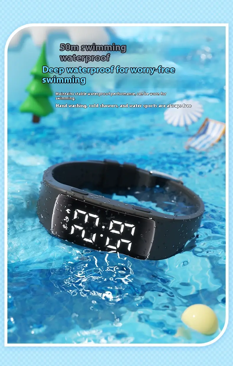 Vibration Alarm Clock Smart Waterproof Electronic Watch