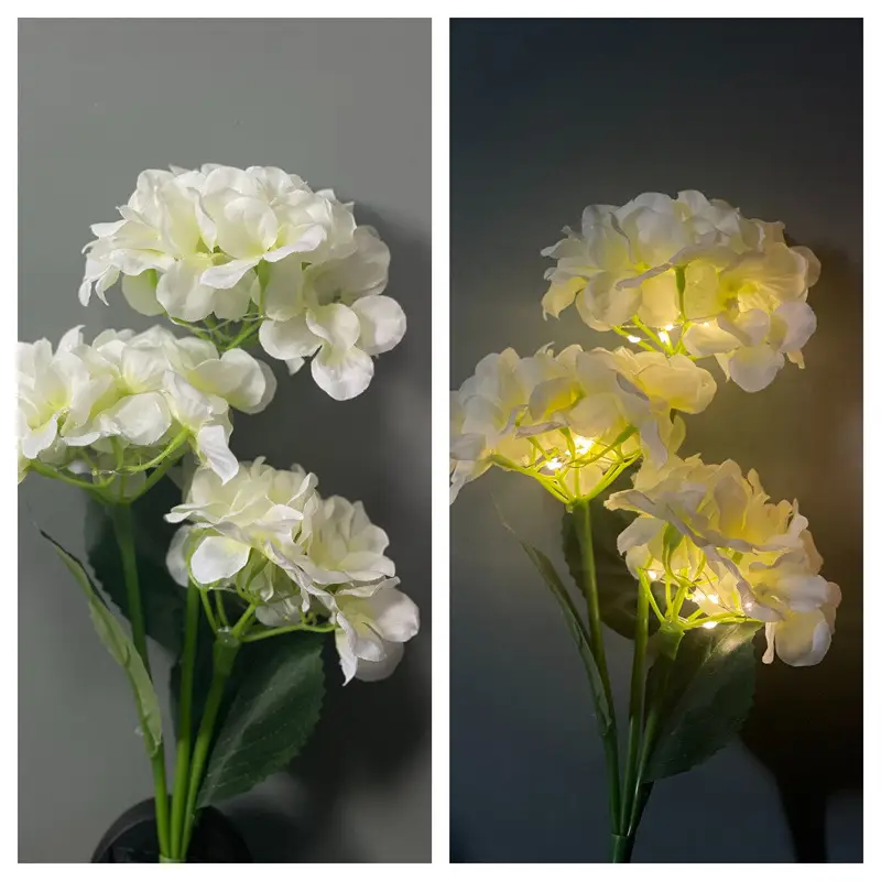 Solar Hydrangea Lights Floor Outlet Outdoor Garden Decorative Lights