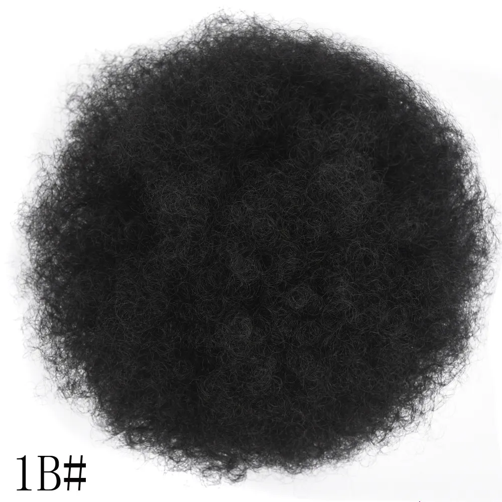 Kinkycurl Large Afro Fluffy Micro-curly Wig Hair Bag - Large Black 1B