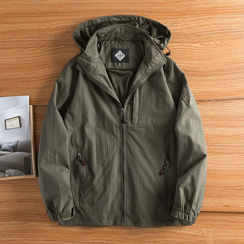 Mens Fashionable Casual Outdoor Windproof Jacket