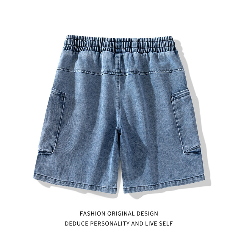 Hong Kong-style Streetwear European American Large-pocket Cargo Shorts 2