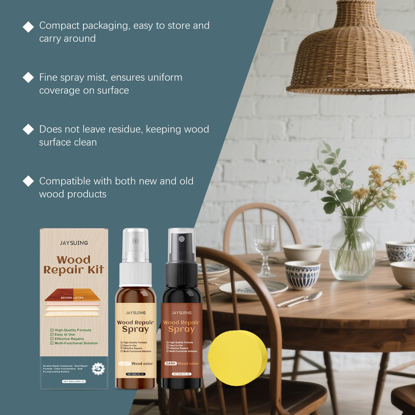 Wood Restoration Spray Kit