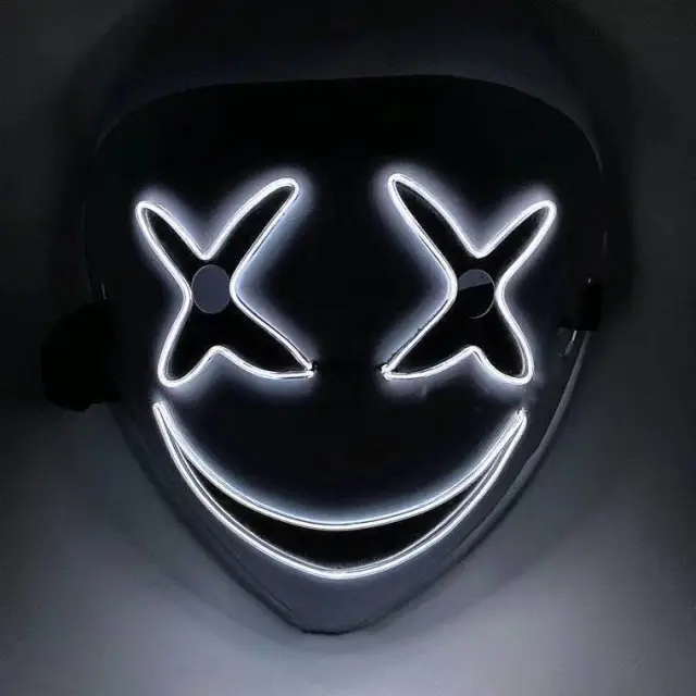 LED Luminous Black Covenant Mask White - Shop at LoveMi