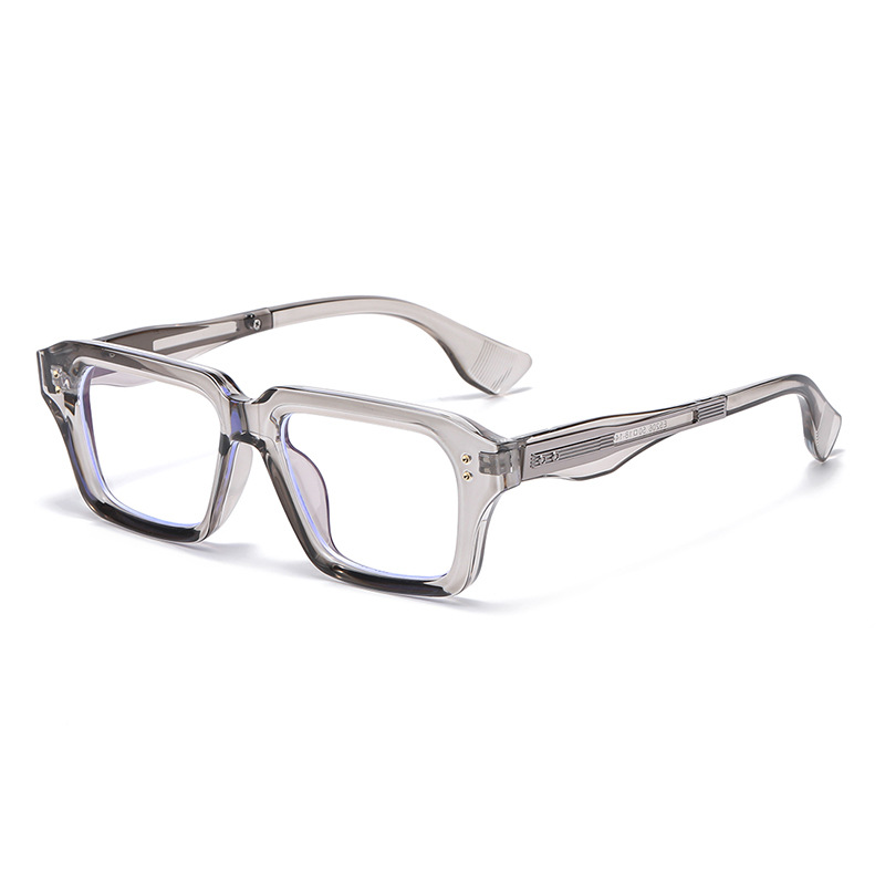 Square-rimmed Glasses European And American Beige Chic Watch The Trend