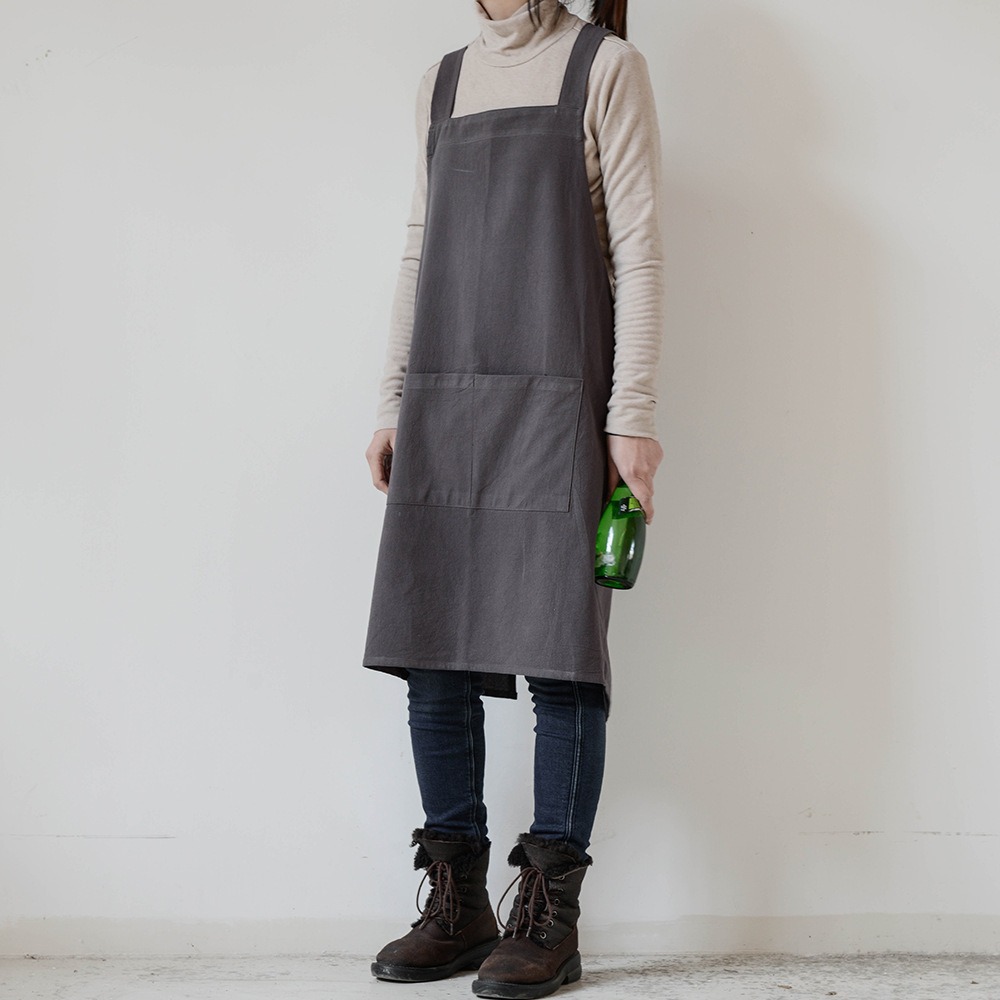 Retro Japanese Style Simple Gardening Men's Cotton And Linen Apron