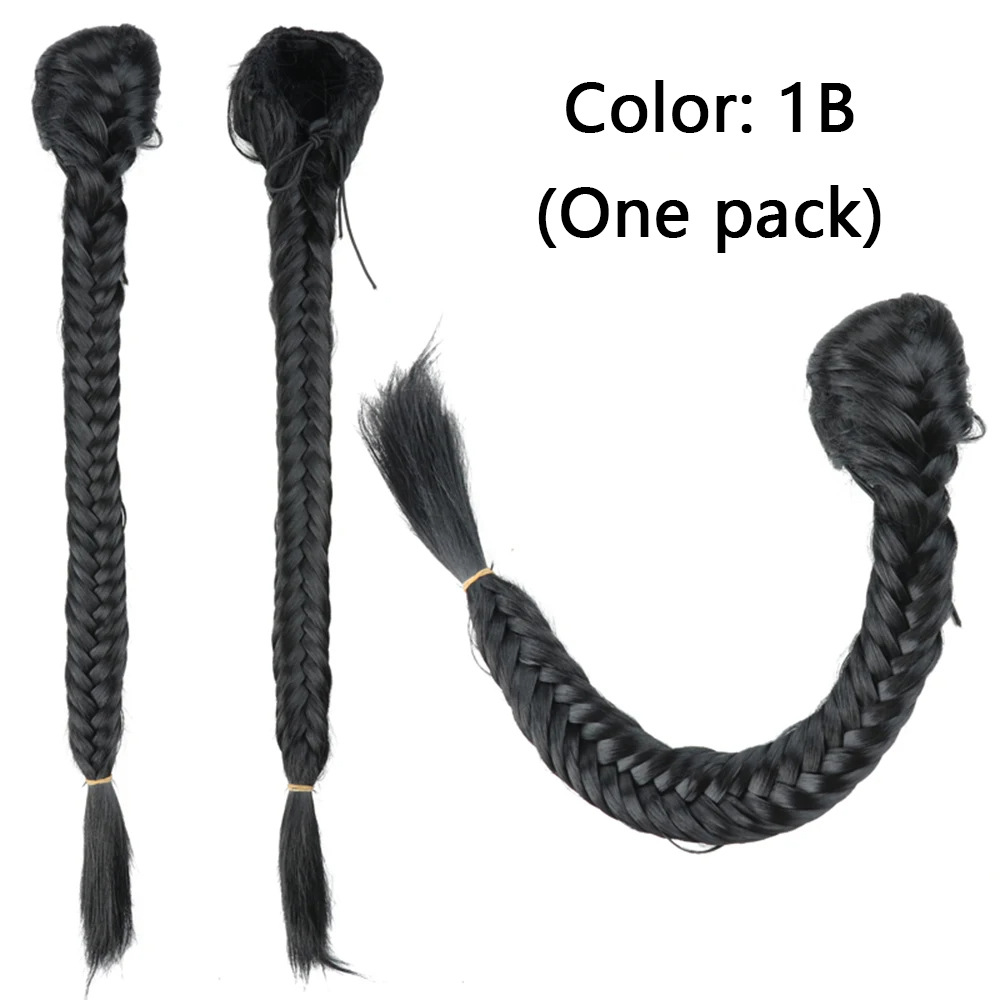 Synthetic Braided Fishtail Horse Tail Women's Wig 7