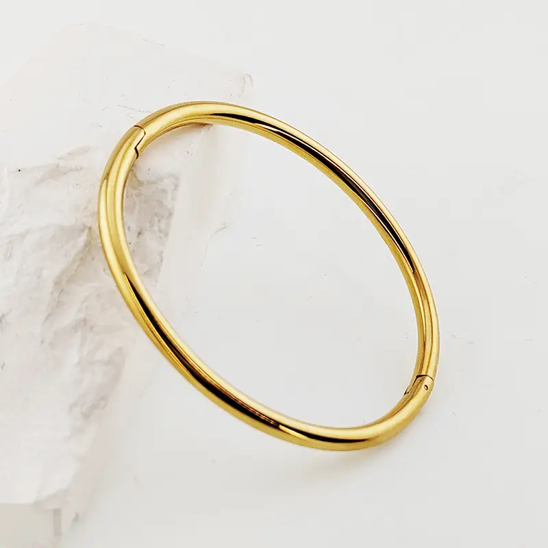 N Titanium Steel Bracelet Stainless Steel 18K Gold