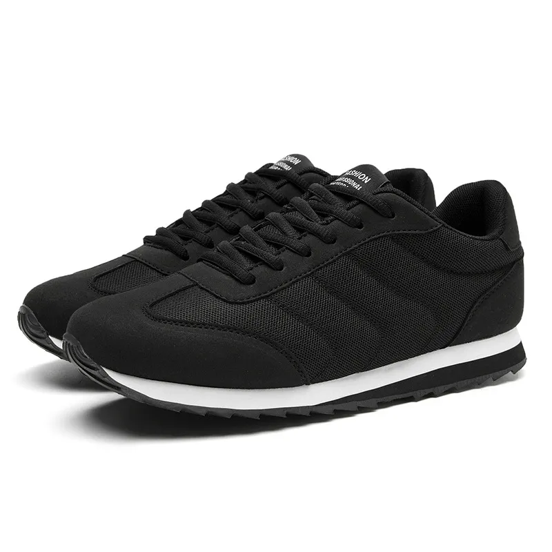 Cross-border Sneakers Couples Running Shoes Trendy Stylish And Lightweight Breathable Casual Cortez - Black