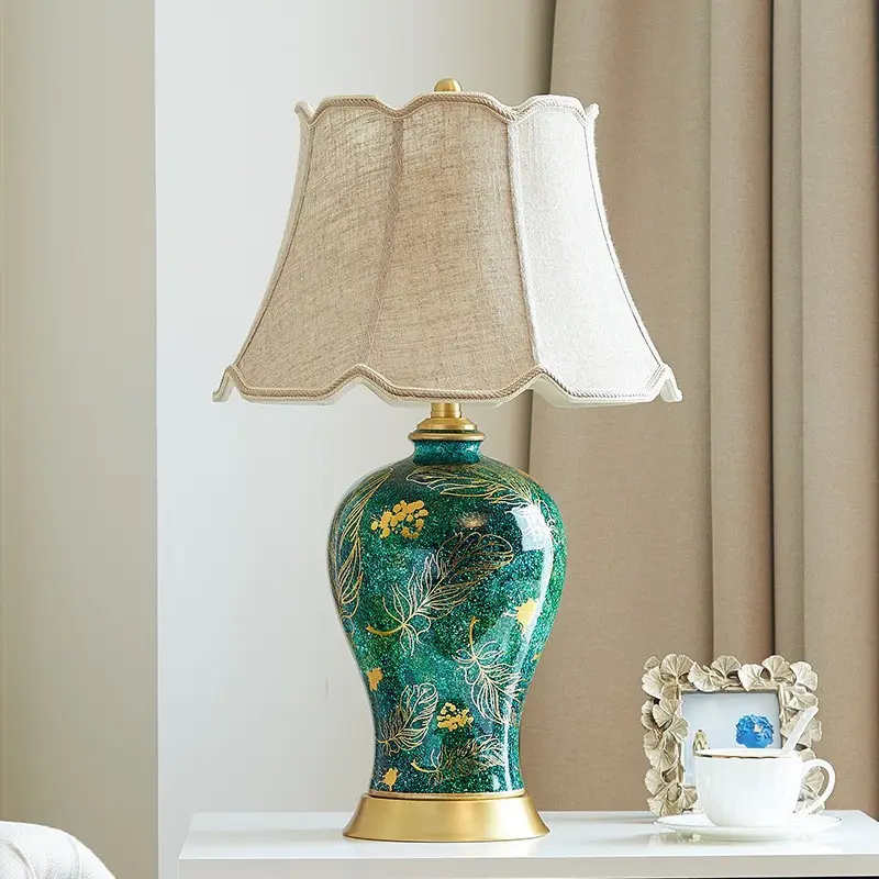 Living Room Bedroom Bedside Ceramic Table Lamp