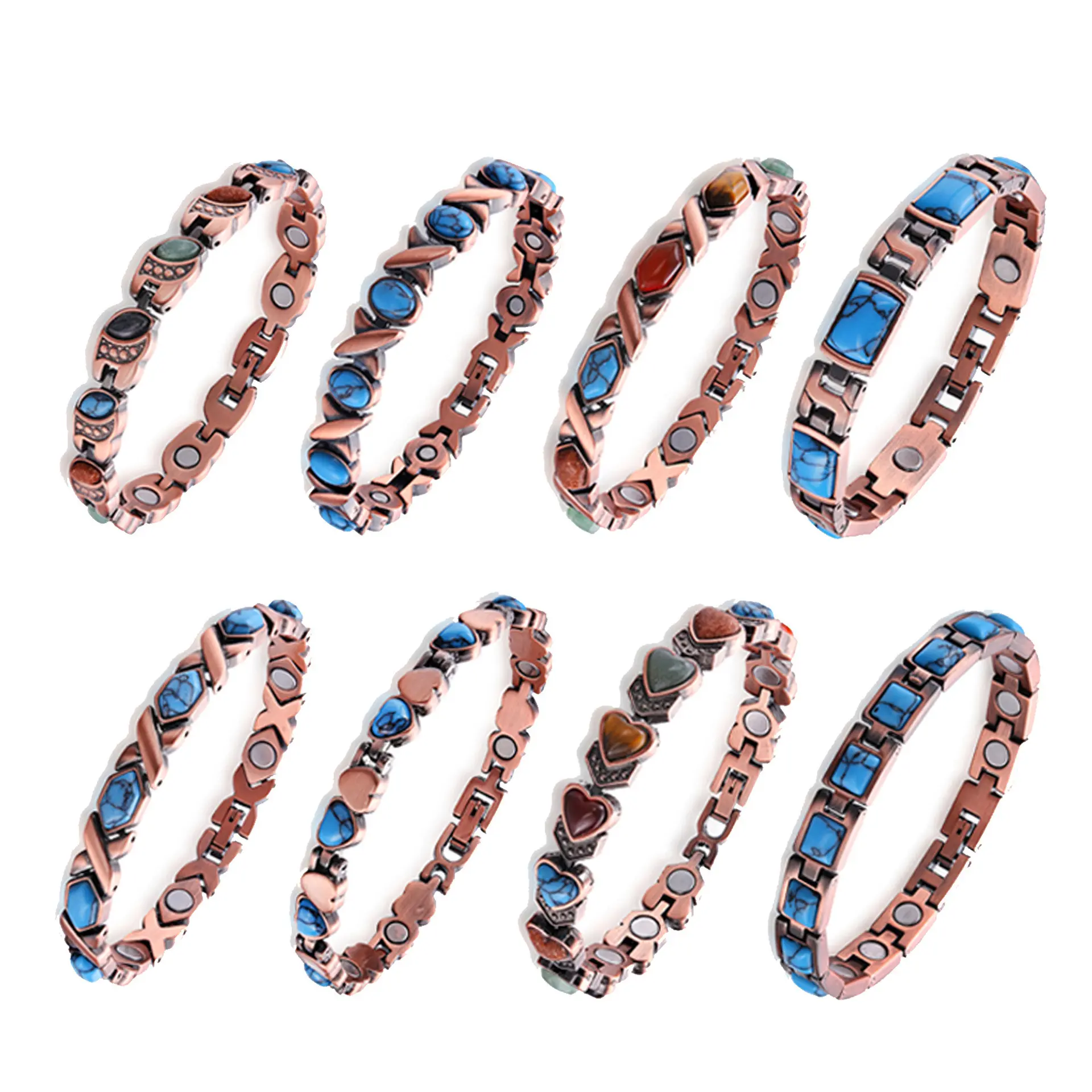 Natural Stone Magnetic Therapy Bracelet, Fashionable Vintage