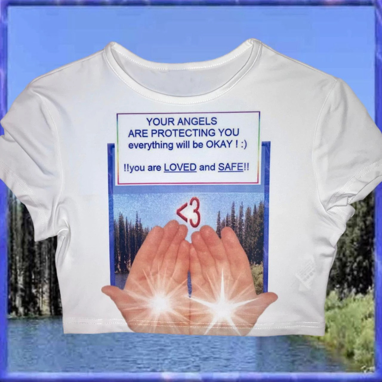 Womens Slim-fit Short T-shirt With A Crew Neck And Letter Print