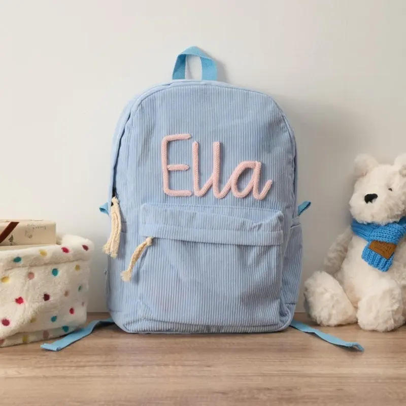 Handmade Name Childrens School Bag