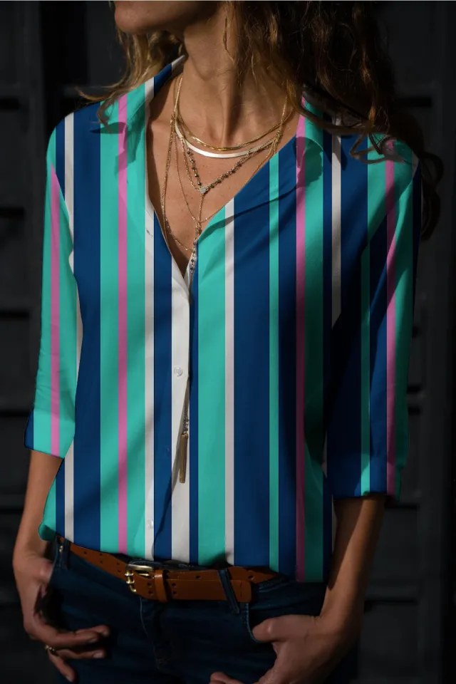 Fashion Digital Printing Long sleeved Shirt Love Nz2401211 - Shop at LoveMi